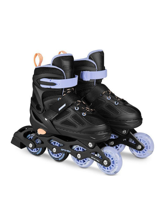 Spokey Quattro 4in1 Kids Adjustable Inline Rollers Gray