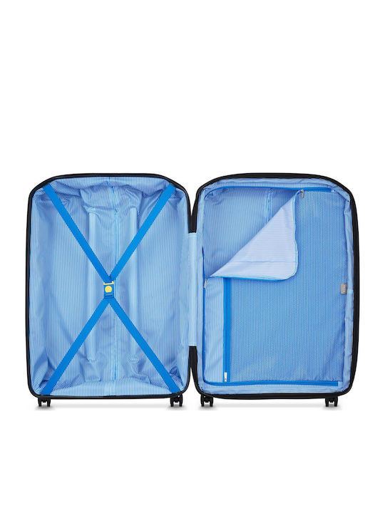 Delsey Anvers Μεγάλη Βαλίτσα Ταξιδίου Σκληρή Teal Blue με 4 Ρόδες Ύψους 75.5εκ.