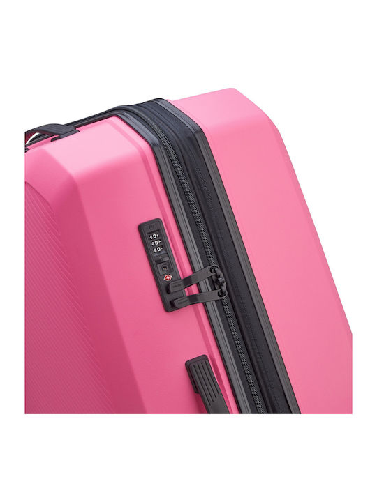 Delsey Anvers Μεγάλη Βαλίτσα Ταξιδίου Σκληρή Light Pink με 4 Ρόδες Ύψους 75.5εκ.