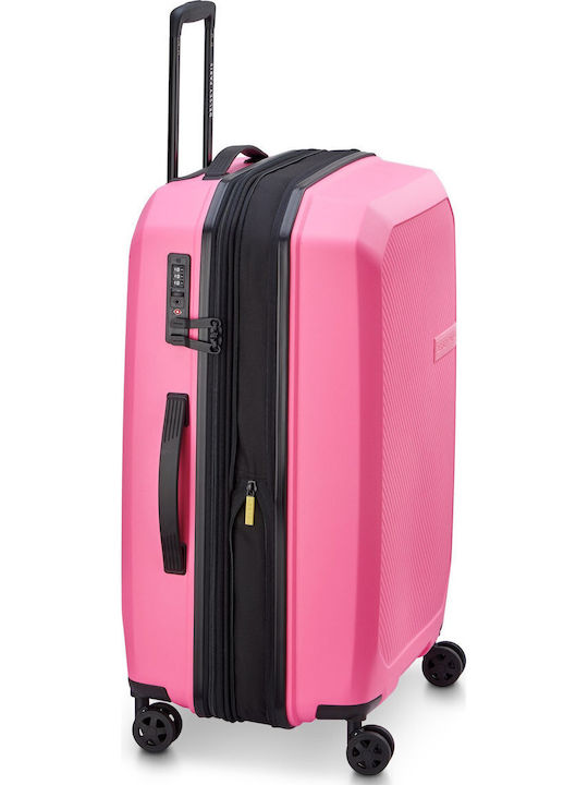 Delsey Anvers Medium Hard Travel Suitcase Light Pink with 4 Wheels Height 64.5cm