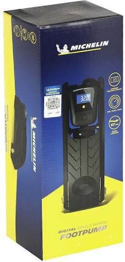 Michelin W12208 Pompa cu aer cald Picior cu Manometru