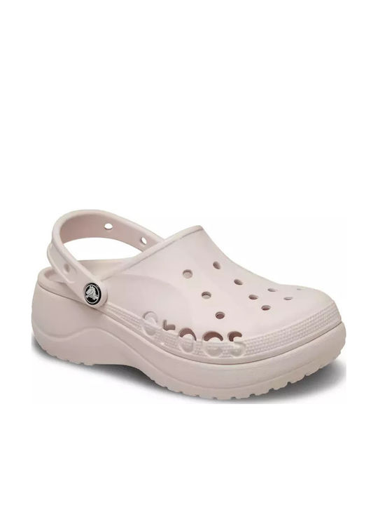 Crocs Baya Γυναικεία Σαμπό Ροζ