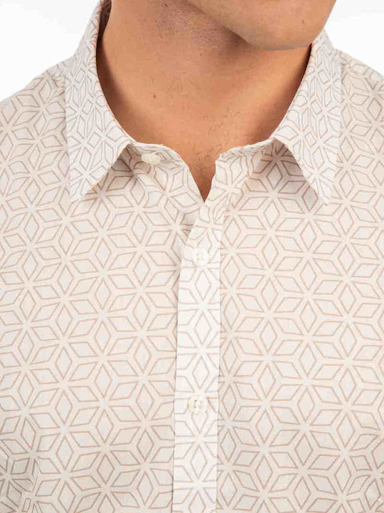 Short-sleeved Cotton Shirt White