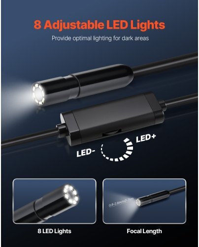 Vevor Endoscope Camera with 15m Cable