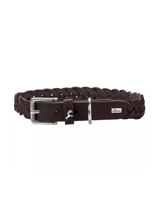 Hunter Soliderziehung Speziallederhalsband 45 Dunkelbraun