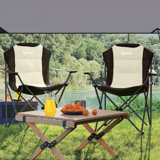 Outsunny Chair Beach Beige 102x25x25cm