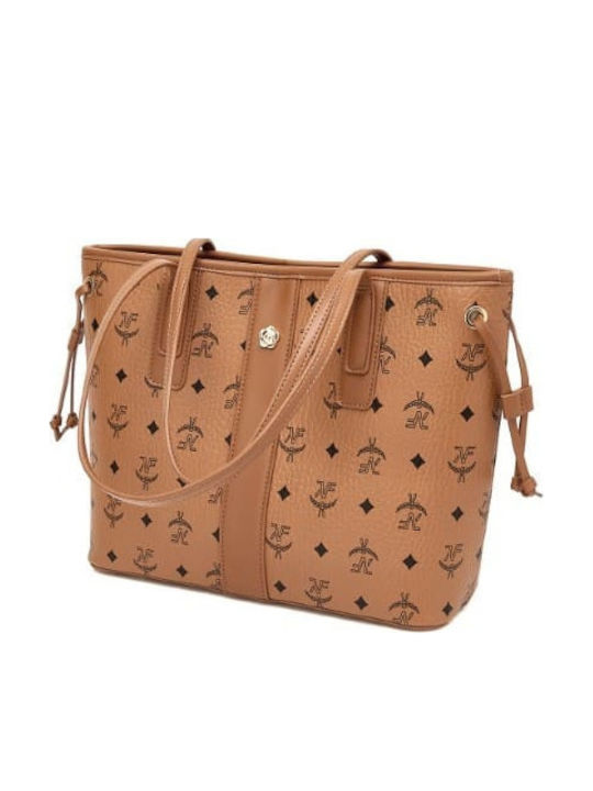 Γυναικεία Τσάντα Shopper Ώμου Καφέ