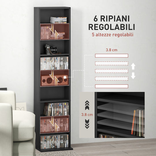 HomCom Floor Standing Case 260 CD 33x24x140cm