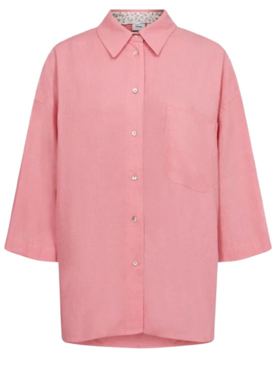Μακρυμάνικο Γυναικείο Πουκάμισο Flamingo Pink