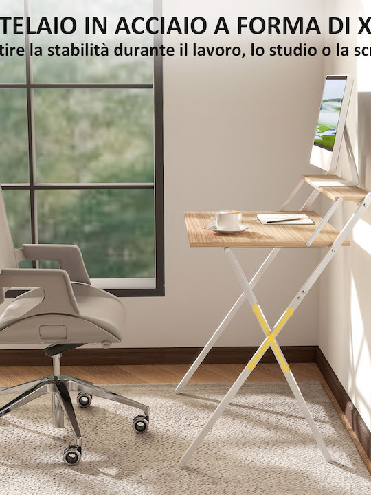 Desk Wooden White 81.5x62x86.5cm