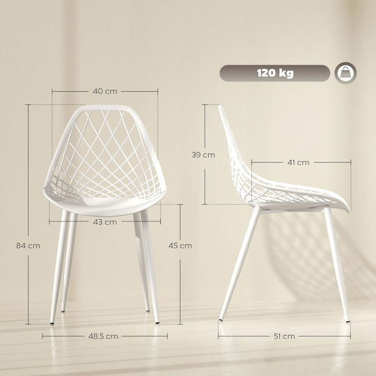 Stühle Speisesaal White 4Stück
