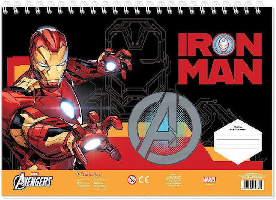 Iron Man Zeichenblock 40 Blatt 2 Designs