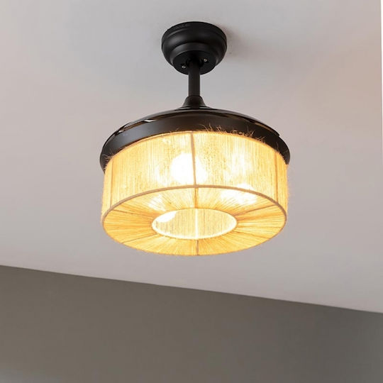 Cecotec EnergySilence Aero 3600 Invisible Ανεμιστήρας Οροφής 92cm με Φως Μπεζ / Μαύρος