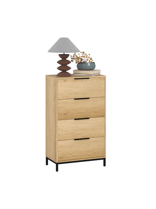 Comoda pentru Dormitor cu 4 sertare Open Café 62x35x105buc