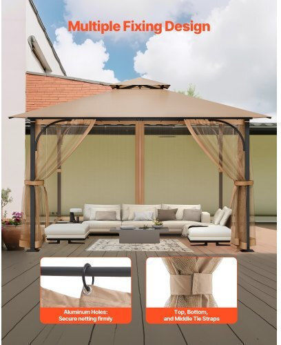 Vevor Replacement Awning Fabric Khaki 3.048x3.048m