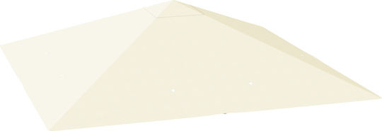Outsunny Gazebo Cover White 3x3m