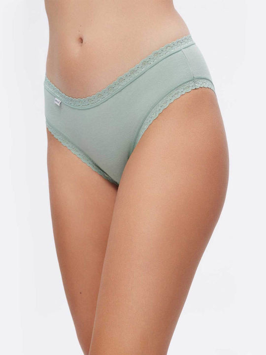 Βαμβακερά Γυναικεία Slip 2Pack Khaki