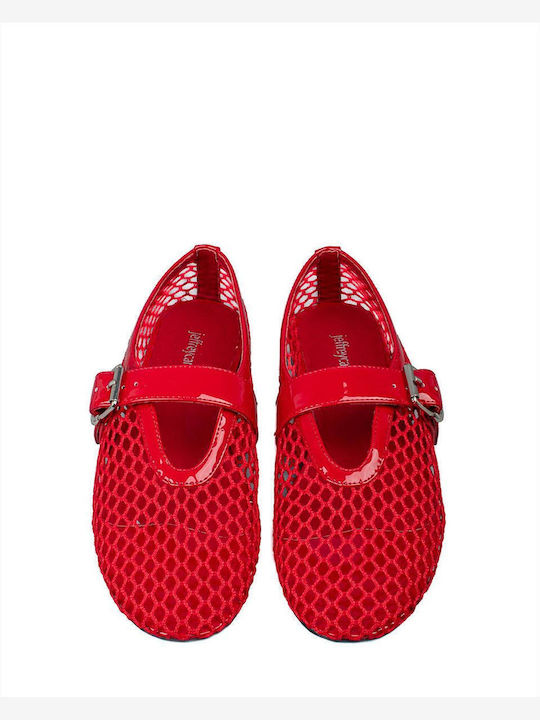 Damen Ballerinas in Rot Farbe