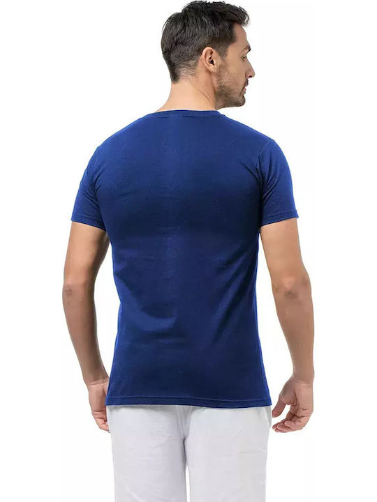Never Give Up T-shirt Blue