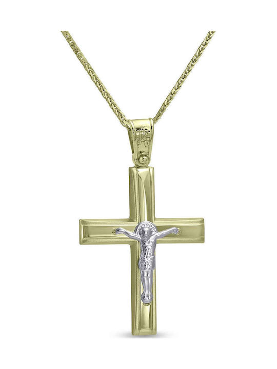 CHrysolithos Men's Gold Cross 9K