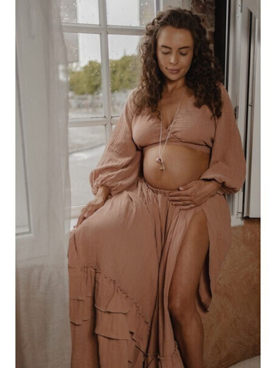 Proud Mama Charm Εγκυμοσύνης από Ασήμι Γκρι
