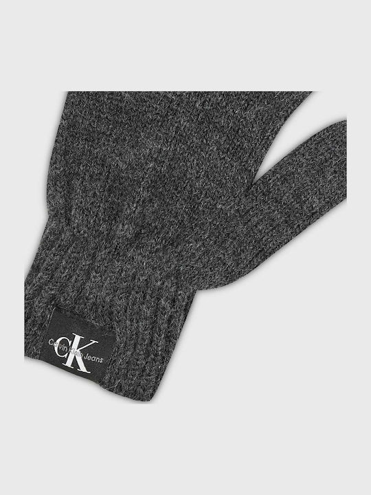 Kids Gloves Knitted Grey