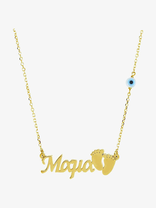 Necklace Made of Gold Plated Silver