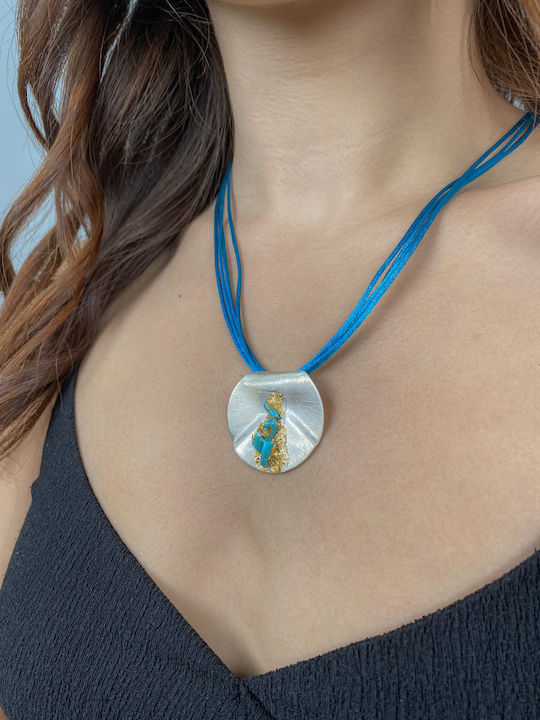 Necklace Made of Gold Plated Silver