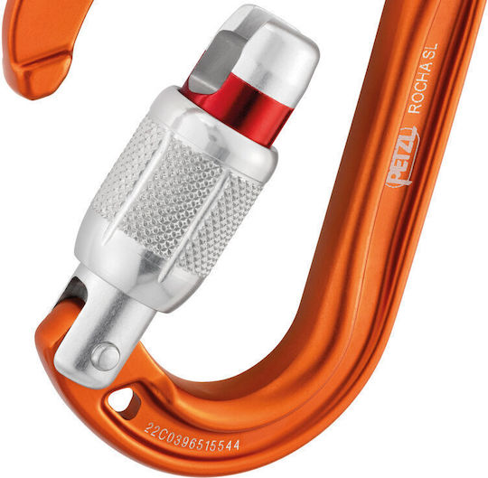 Petzl Karabiner Schraubverschluss Rocha Hellgrau Hellgrau