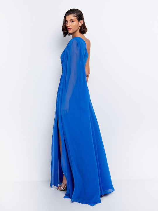 Summer Maxi Dress for Wedding Christening Blue