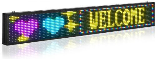 Vevor Επιγραφή LED Μονής Όψης 132.08x20.32cm