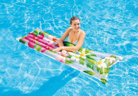 Intex Inflatable Sea Mattress Blue 183x69cm