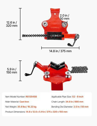 Vevor Fixed Countertop Vise Made of Cast Iron with Maximum Opening 150mm