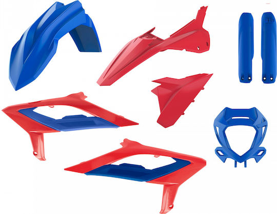 Polisport Motorcycle Plastic Set Blue 1pcs