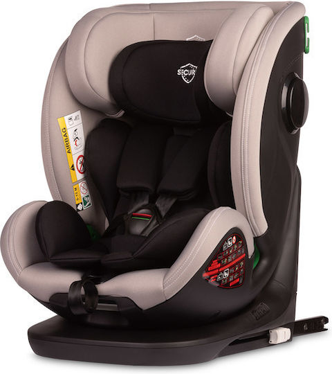 Caretero Securo Καθισματάκι Αυτοκινήτου i-Size με Isofix Γκρι 15-36 kg