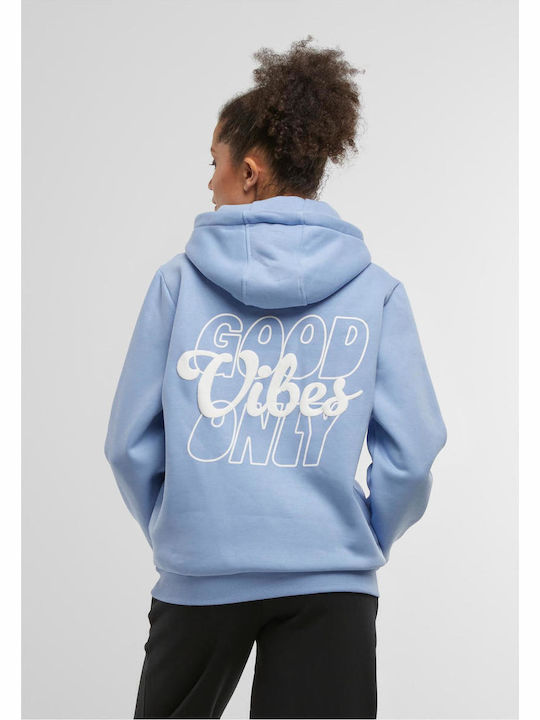 Γυναικείο Φούτερ με Κουκούλα Powder Blue