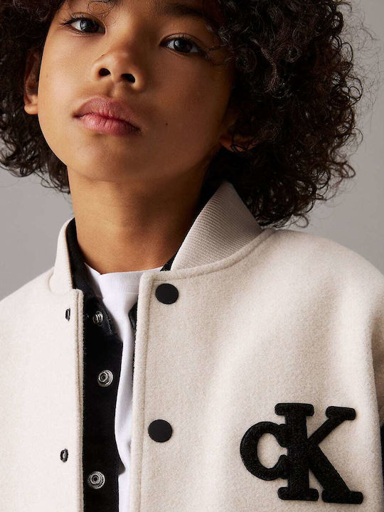 Kids' Casual Jacket Beige College
