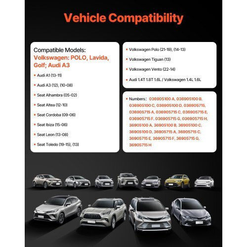 Vevor Σετ Πολλαπλασιαστών 4 Τεμαχίων Audi Seat & Volkswagen Dhxqzj4pcslj230ma003v9
