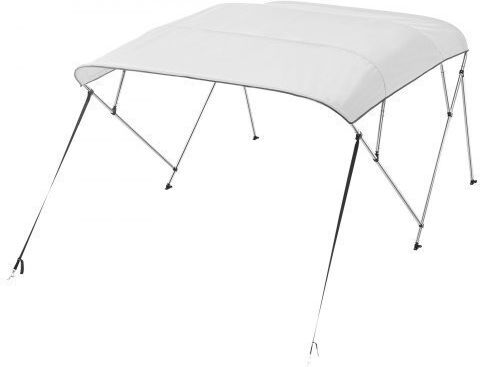 Vevor Vevor 4-Bogen-Bimini-Bootsverdeck 96" L x 85"-90" B x 54" H Offen Grau