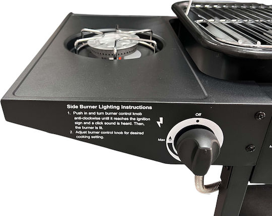 Gas Grill with 4 pcs 10kW and Side Burner