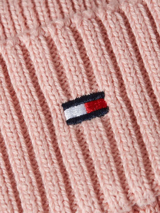Flag Kids Beanie Knitted Pink