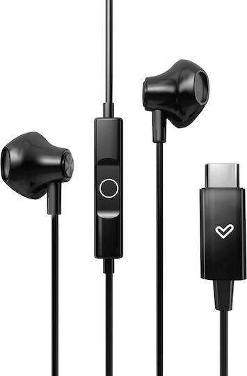 Energy Sistem In-ear Handsfree Ακουστικά με Βύσμα USB-C Μαύρο