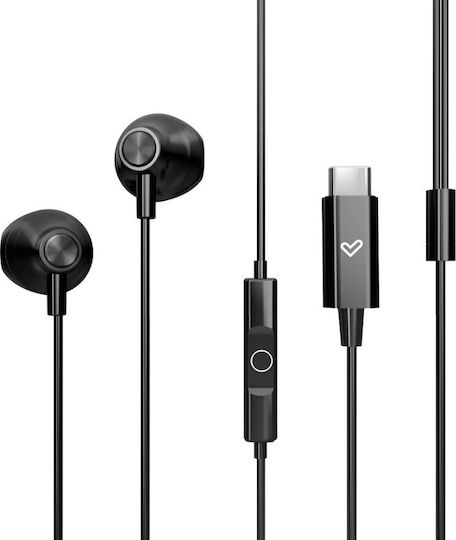 Energy Sistem In-ear Handsfree Ακουστικά με Βύσμα USB-C Μαύρο