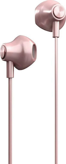Energy Sistem In-ear Handsfree Ακουστικά με Βύσμα USB-C Ροζ Χρυσό
