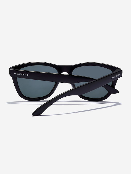 Hawkers Unisex Sunglasses with Black Frame and Black Polarized Lens