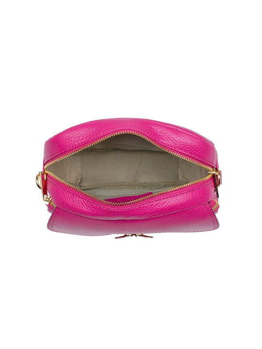 De piele Geantă de damă De umăr Fuchsia