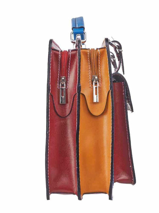 Leder Damentasche Handtasche Blau