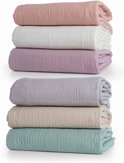 Nef-Nef Homeware Colorfull Cuvertură Extra-dublu Microfibra Liliac 230x240cm