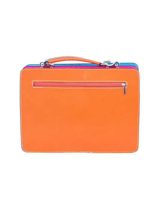 Leder Damentasche Handtasche Orange