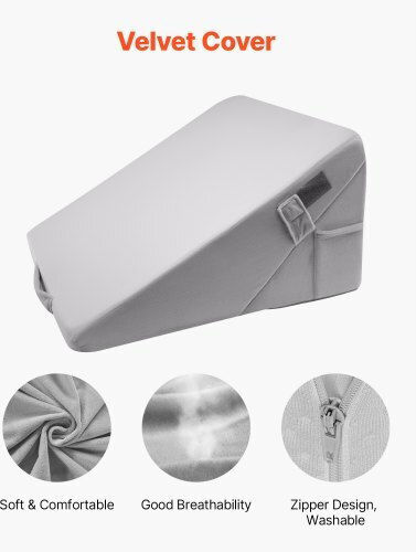 Vevor Μαξιλάρι Σφήνα 25cm σε Γκρι χρώμα XXZKDJXXZ2JTHM31A001V0